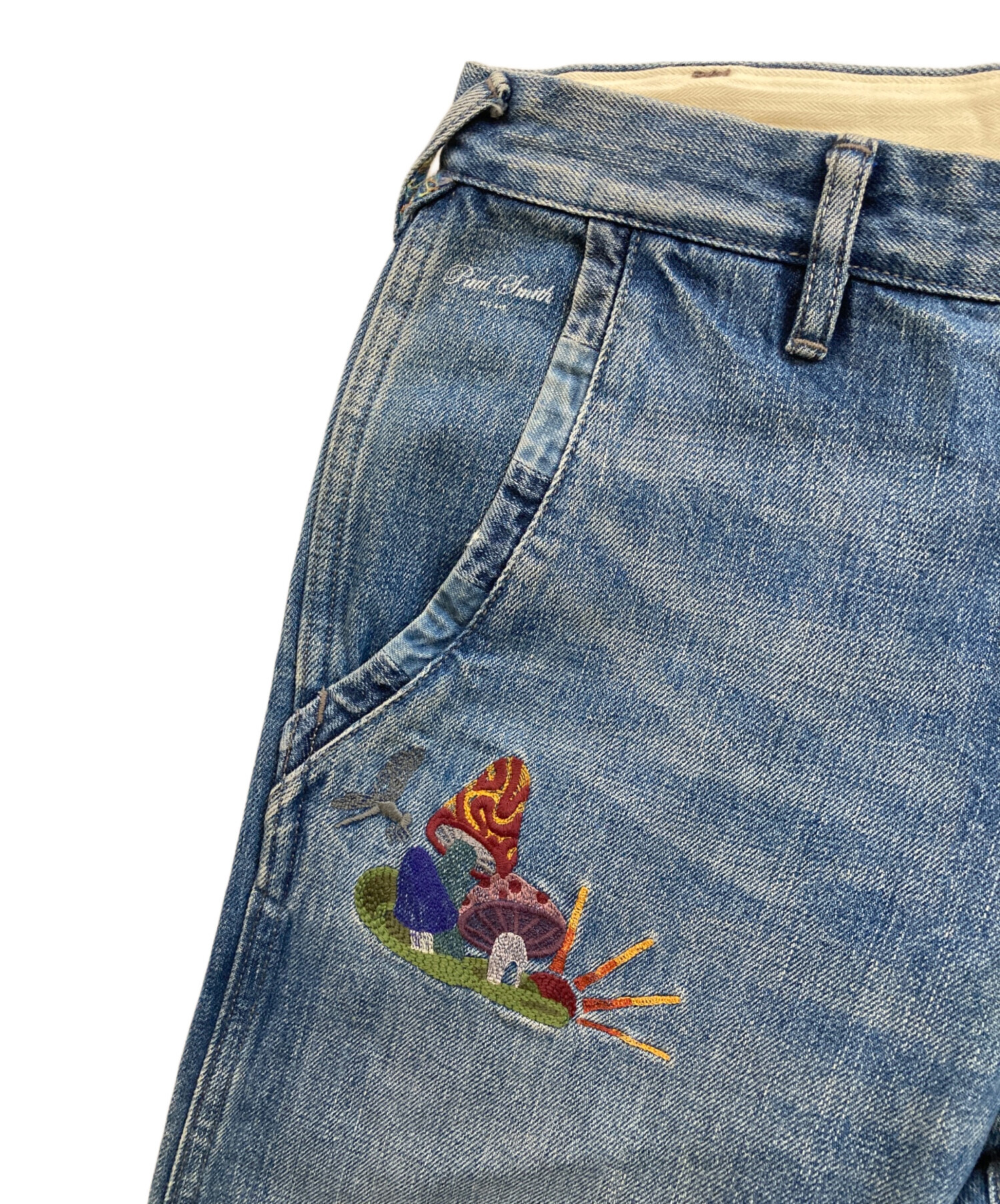 中古・古着通販】PAUL SMITH (ポールスミス) きのこ刺繍デニムパンツ 