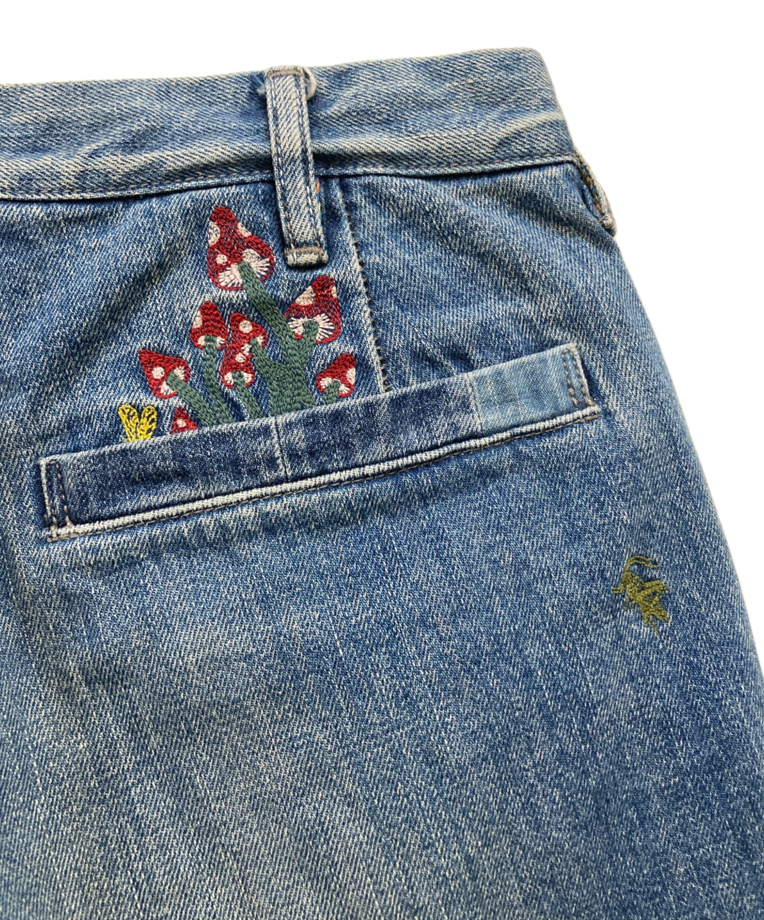 中古・古着通販】PAUL SMITH (ポールスミス) きのこ刺繍デニムパンツ 