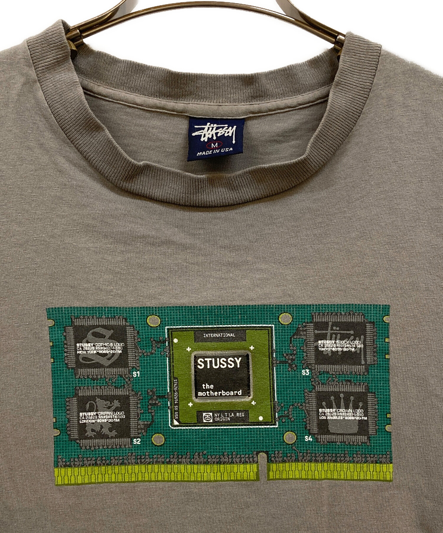 old stussy Tシャツ Mサイズ 中古・古着通販】OLD STUSSY (オールドステューシー) 90's マルチロゴ