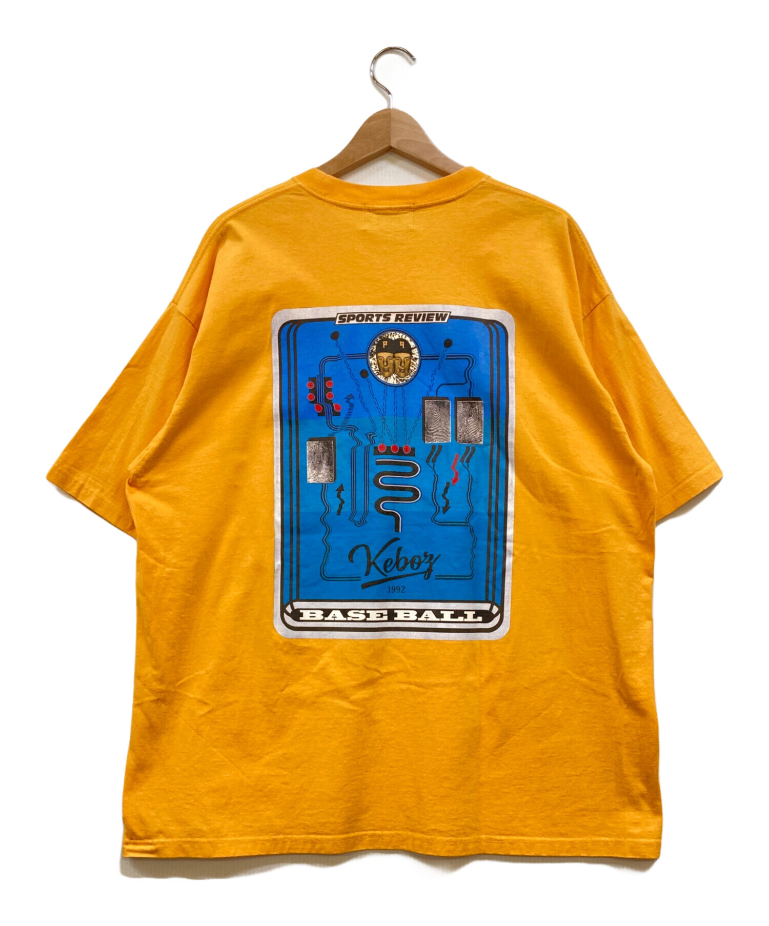 中古・古着通販】KEBOZ (ケボズ) プリントTシャツ イエロー サイズ:XL