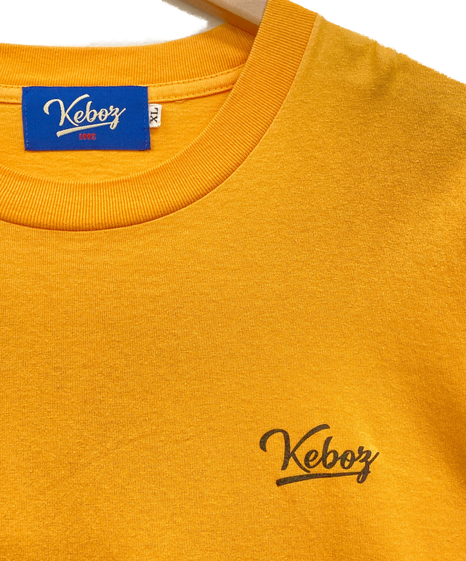 中古・古着通販】KEBOZ (ケボズ) プリントTシャツ イエロー サイズ:XL