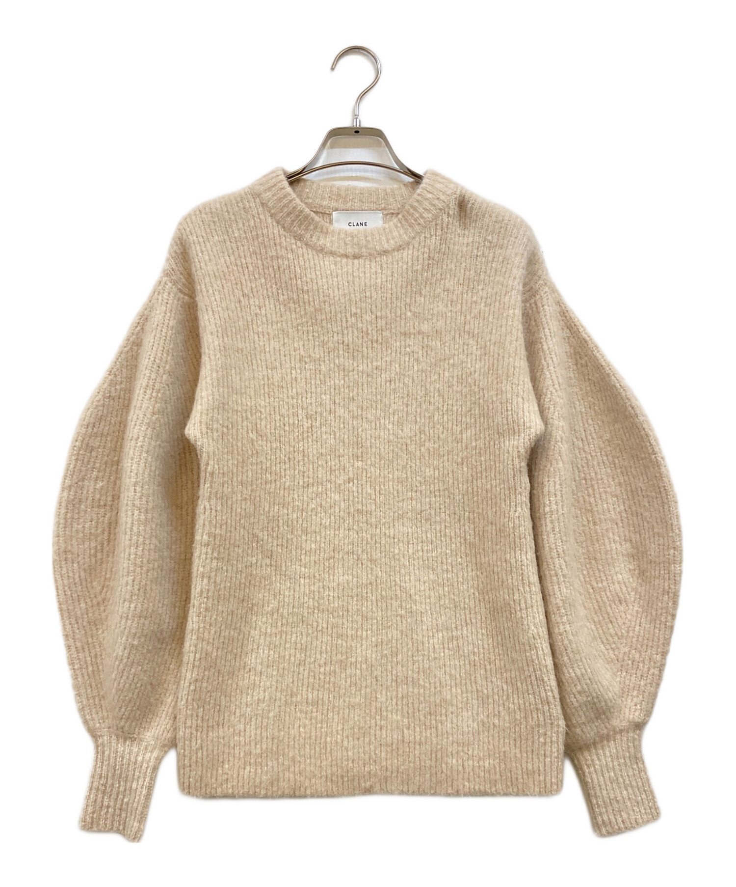 中古・古着通販】CLANE (クラネ) ラウンドスリーブモヘアニット