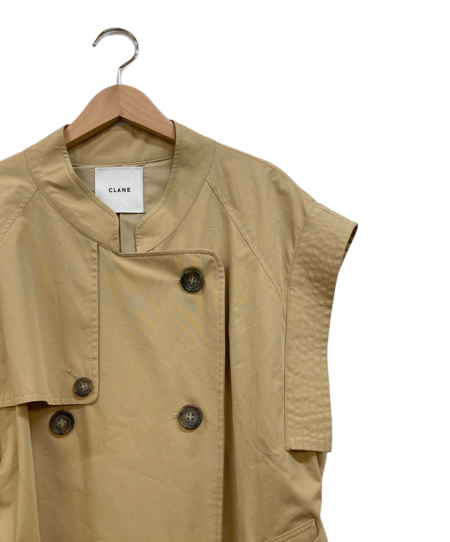 中古・古着通販】CLANE (クラネ) 2WAY SQUARE SLEEVE TRENCH COAT 