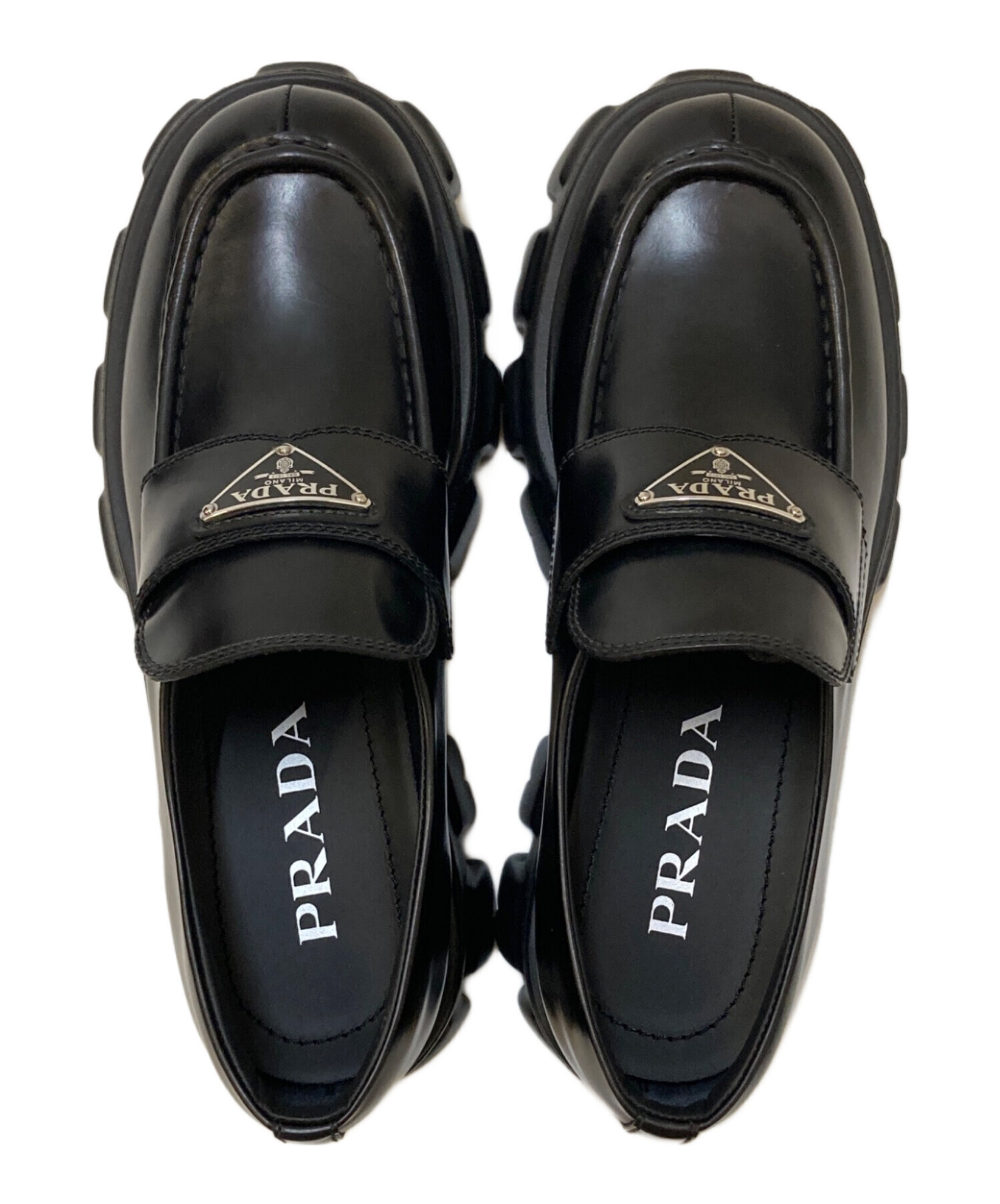 中古・古着通販】PRADA (プラダ) モノリスブラッシュドレザー 