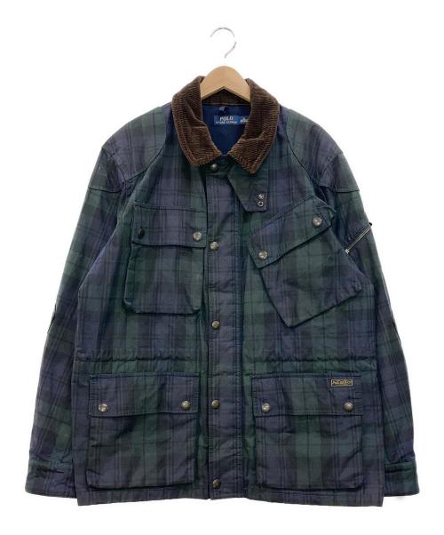 定価約10万★Polo Ralph Lauren★モーターサイクルジャケット★黒 POLO RALPH LAUREN（ポロ ラルフ ローレン）の「アイコニック レザー