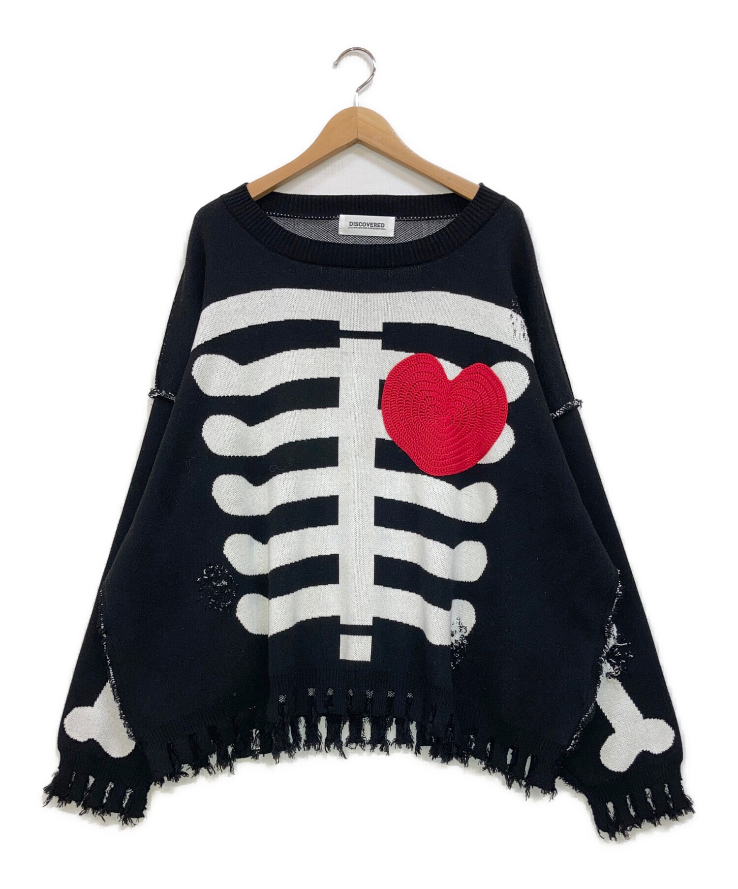 新品未使用品 DISCOVERED COTTON BONE KNIT 中古・古着通販】DISCOVERED (ディスカバード) BONE KNIT コットン
