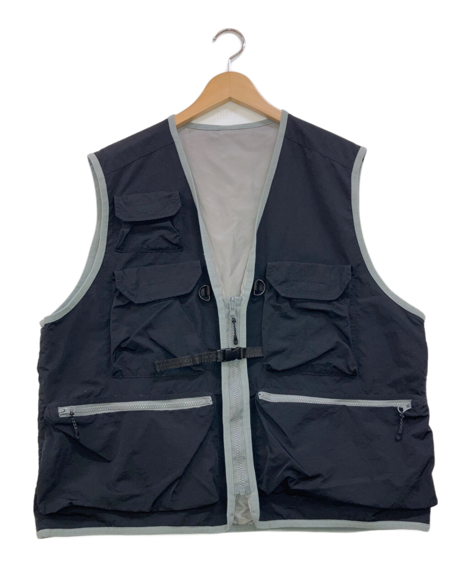 中古・古着通販】Acy (エイシー) 2WAY UTILITY VEST ブラック サイズ 