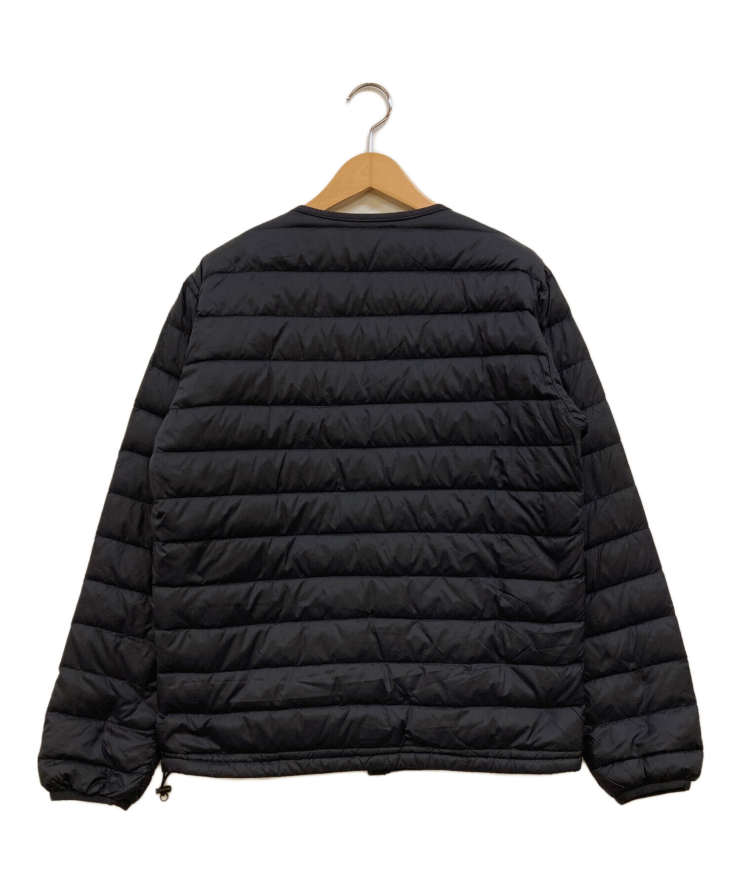 ダントン インナーダウン ジャケット 黒 38 中古・古着通販】DANTON (ダントン) インナーダウンジャケット
