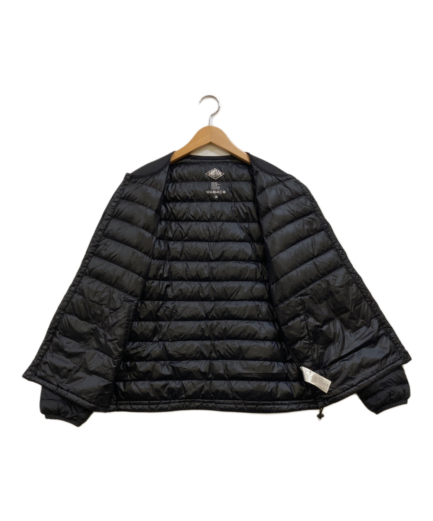 ダントン　インナーダウン　ジャケット　黒　38 Dantonダントン インナーダウン ジャケット ブラック