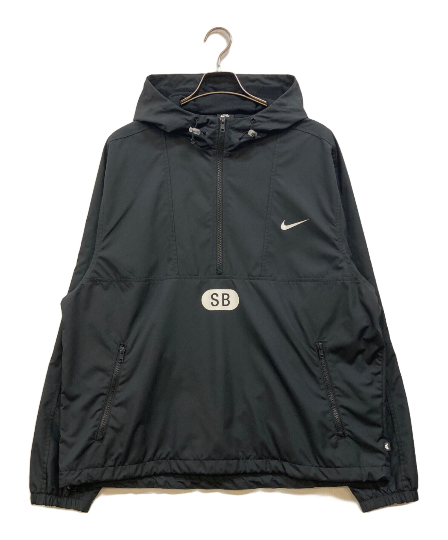 中古・古着通販】NIKE (ナイキ) アノラックパーカー ブラック サイズ
