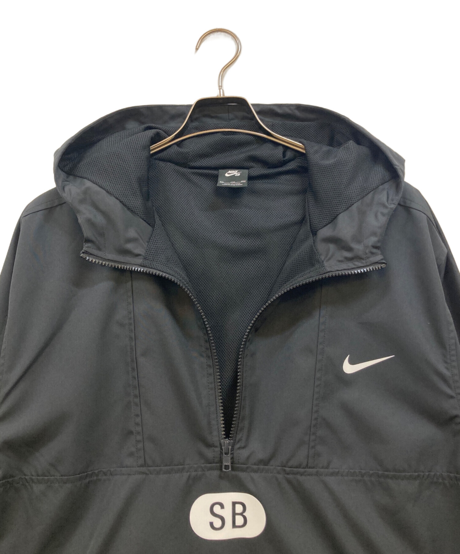 中古・古着通販】NIKE (ナイキ) アノラックパーカー ブラック サイズ