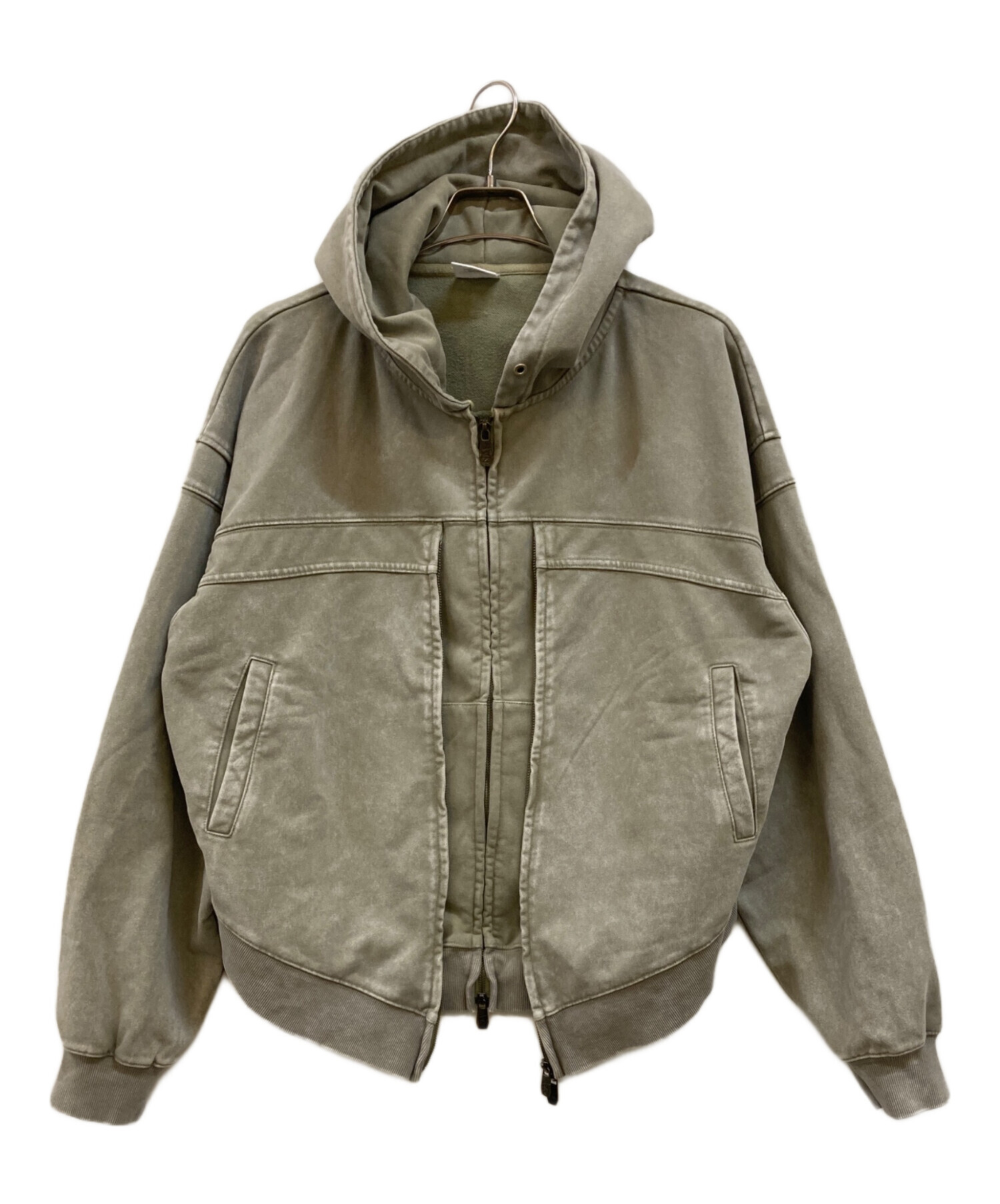 中古・古着通販】NOMANUAL (ノーマニュアル) VINTAGE LAYER HOODED ZIP 