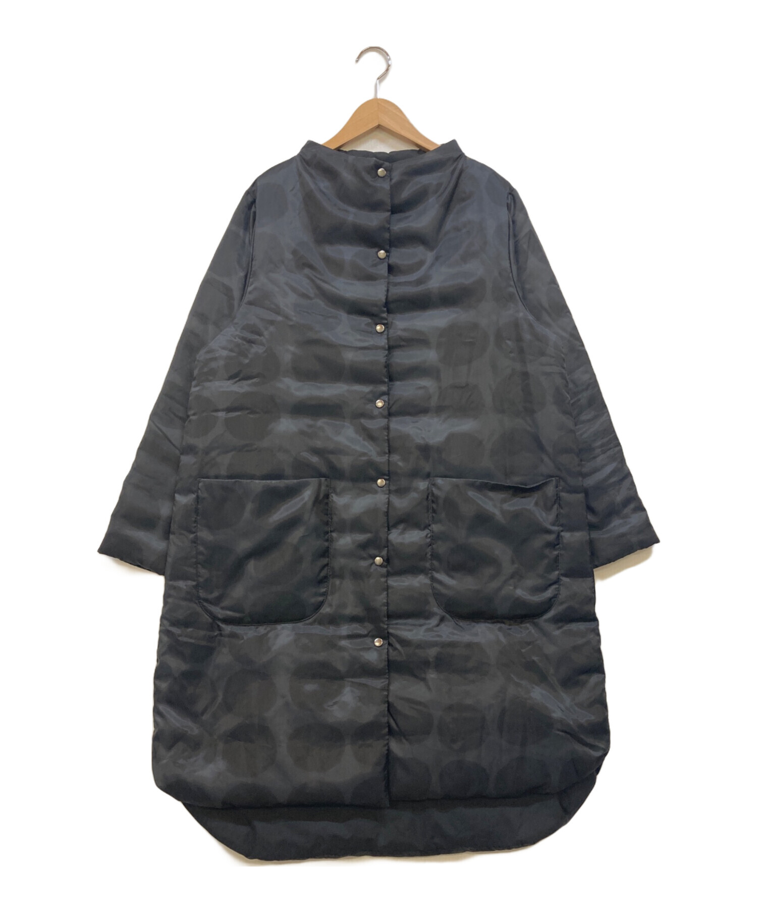 新品タグ付き　23AW　定価7.7万　芽風 MEFU　シングルリバーコート　38 中古・古着通販】芽風 (メフウ) ドットリバーシブルダウンコート