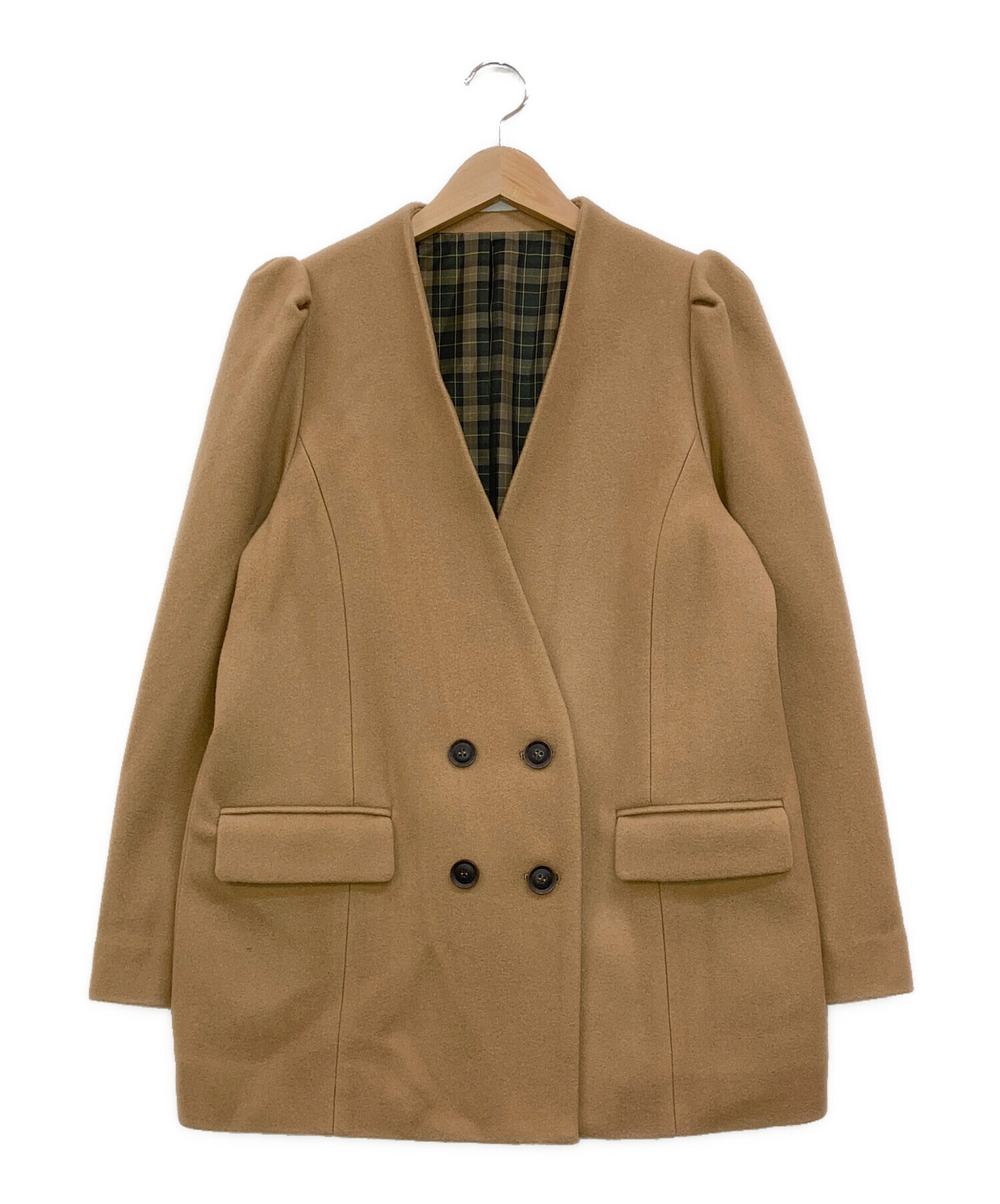 anplegant アンプレガント　ジャケットコート　camel 中古・古着通販】anplegant (アンプレガント) ジャケットコート