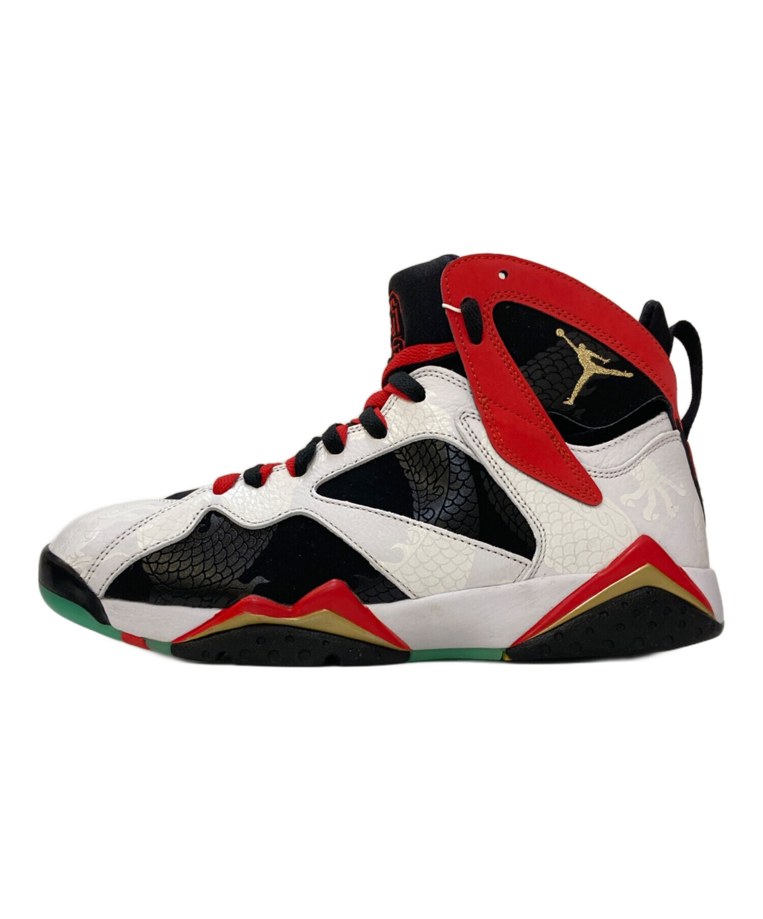 Jordan ホワイト/ブラック/レッド ハイカットスニーカー NIKE(ナイキ