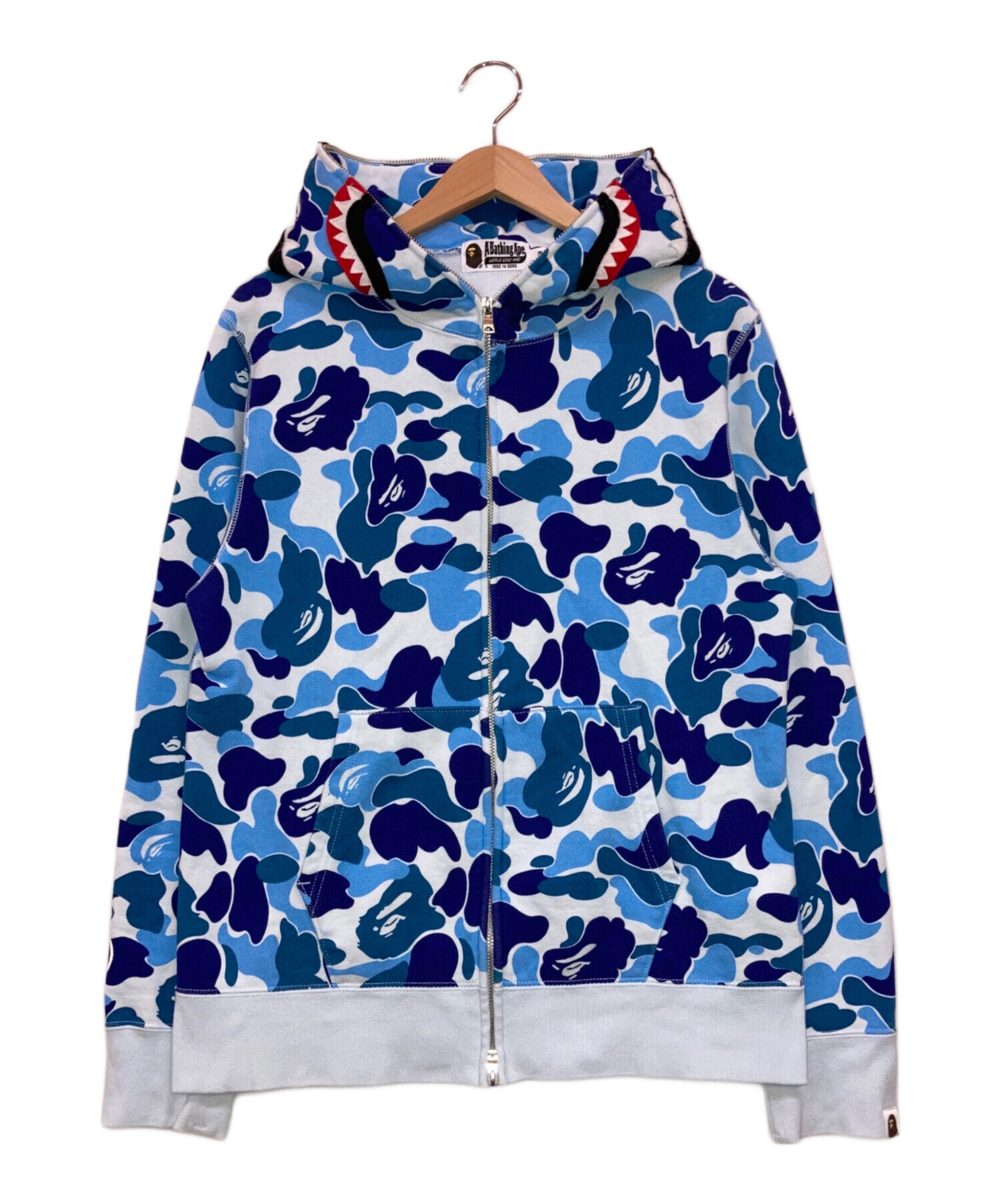 アベイシングエイプ　シャークパーカー　青　水色　正規品 中古・古着通販】A BATHING APE (ア ベイシング エイプ) シャーク