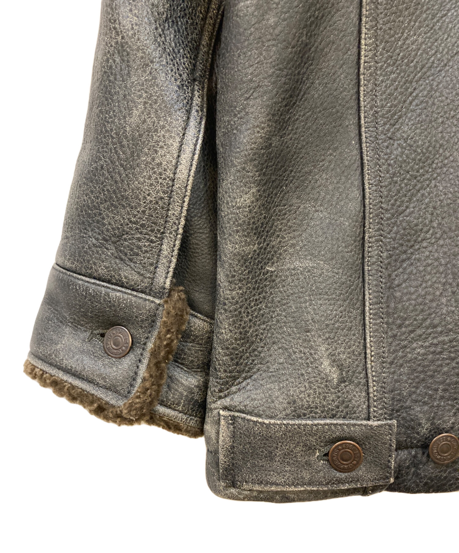 中古・古着通販】OLD GAP (オールドギャップ) 牛革 ボアレザー