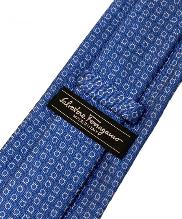 新品タグ付き サルヴァトーレフェラガモ ネクタイ ハイブランド ガンチーニ ロゴ FERRAGAMO フェラガモ Salvatore Ferragamo ネクタイ メンズ