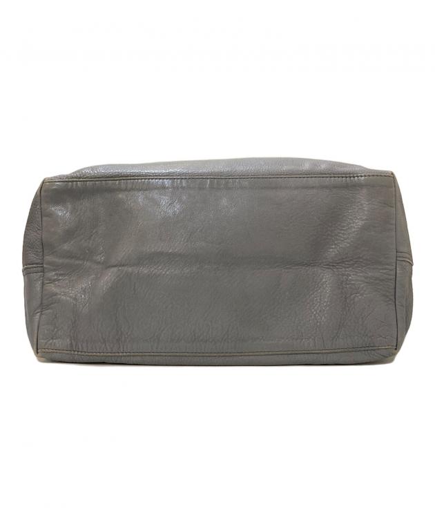 新品未使用マーガレットハウエル　レザートートバッグ　ダークグレータグ付 中古・古着通販】MARGARET HOWELL (マーガレットハウエル) レザー