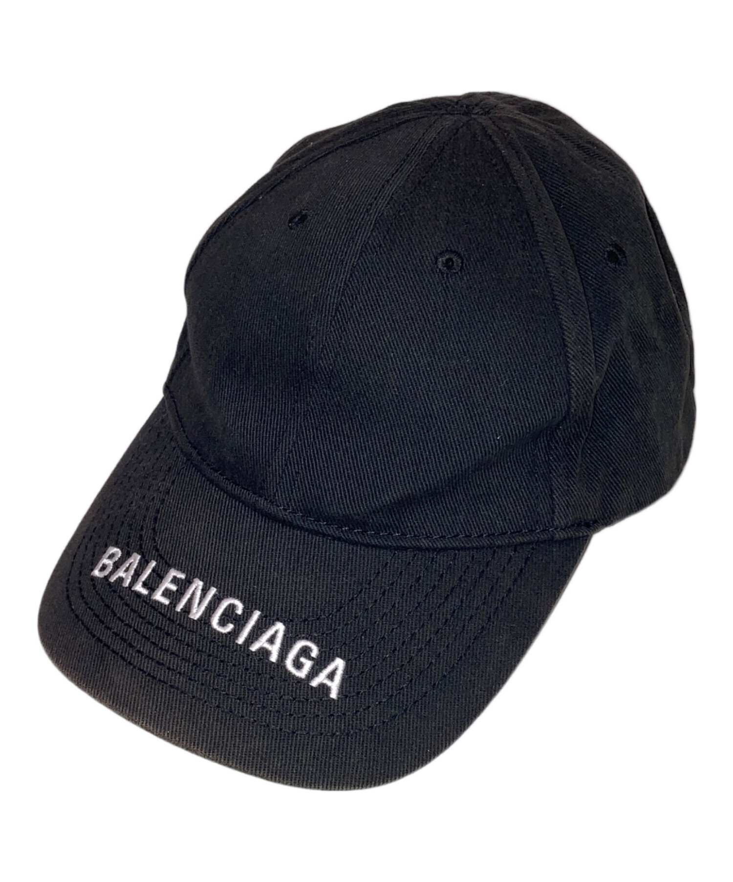 中古・古着通販】BALENCIAGA (バレンシアガ) ロゴキャップ ブラック 