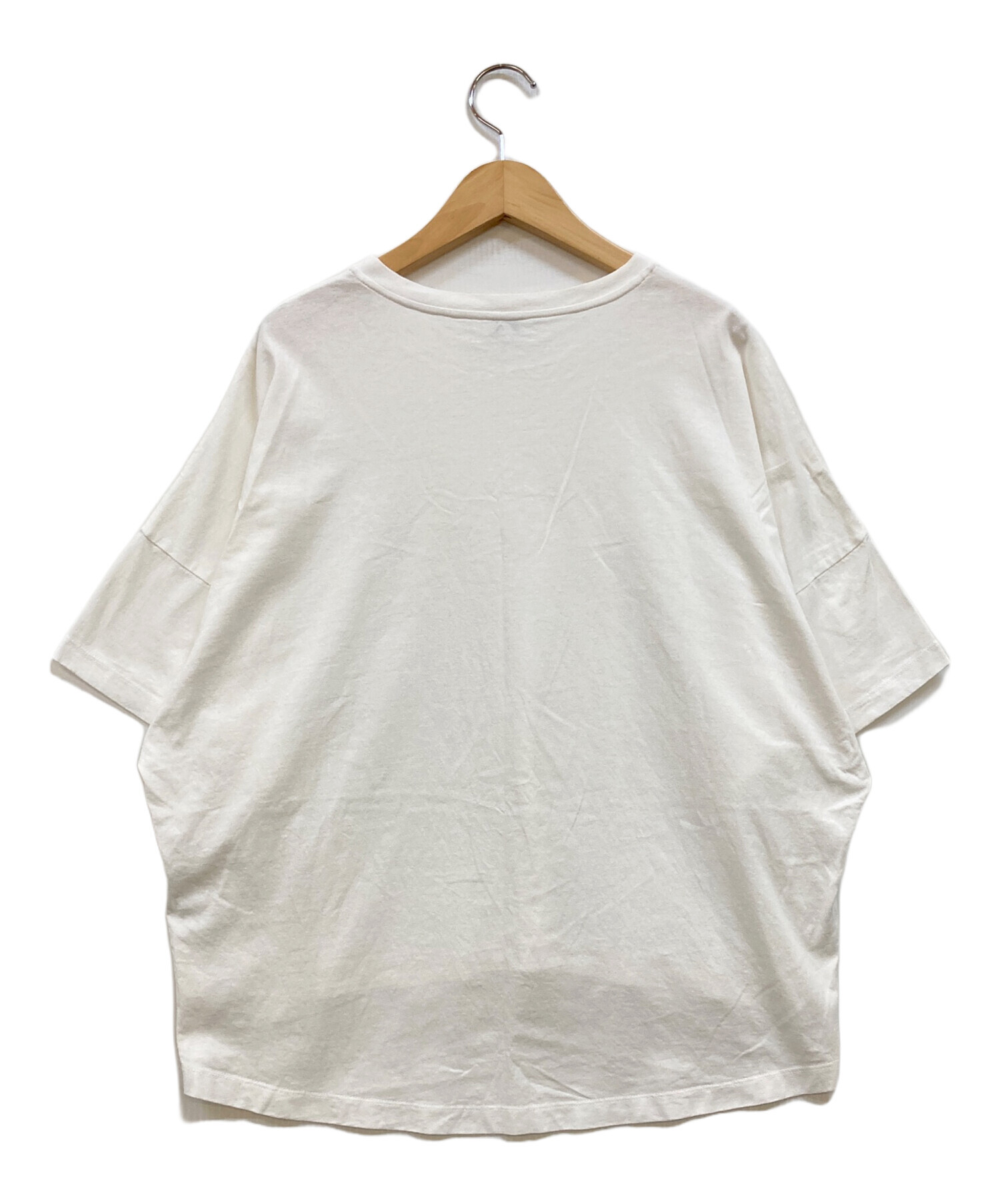 美品 LOEWE ロエベ アナグラム刺繍 ショートスリーブ 半袖 Tシャツ Lサイズ ホワイト レディース 古着 中古 USED LOEWE - 美品 LOEWE ロエベ アナグラム刺繍 ショートスリーブ 半袖 T