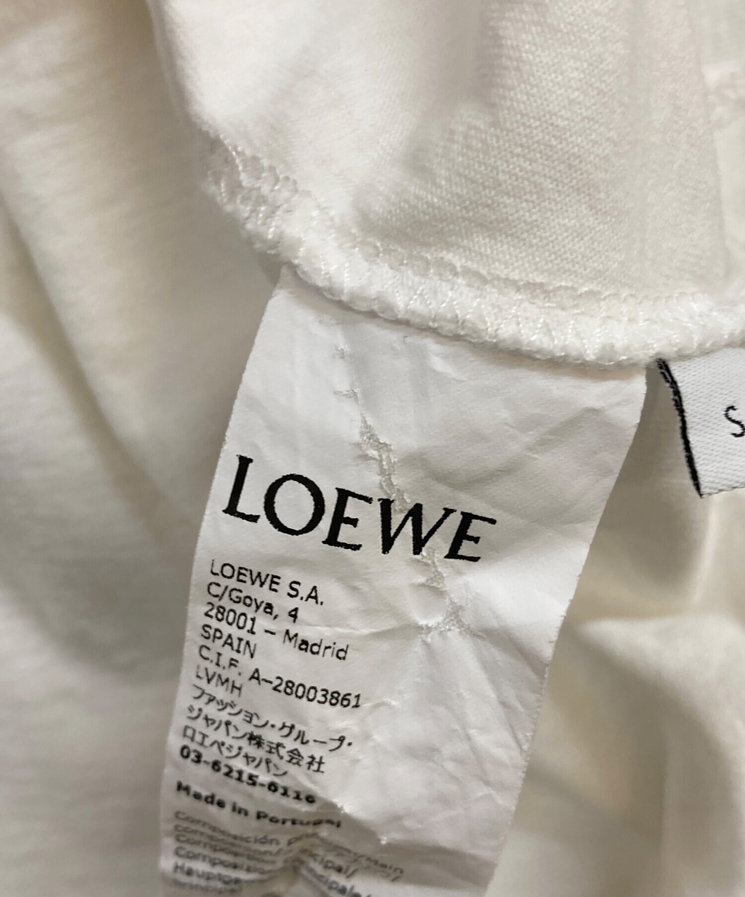 中古・古着通販】LOEWE (ロエベ) アナグラム クロップド Tシャツ