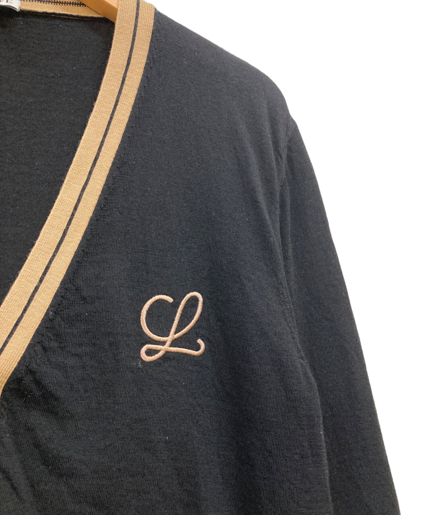 LOEWE ロエベ　カーディガン　ロゴ 中古・古着通販】LOEWE (ロエベ) ロゴ刺繍ニットカーディガン