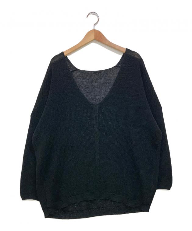 Deuxieme Classeドゥーズィエムクラス リネンクロスVネックニット