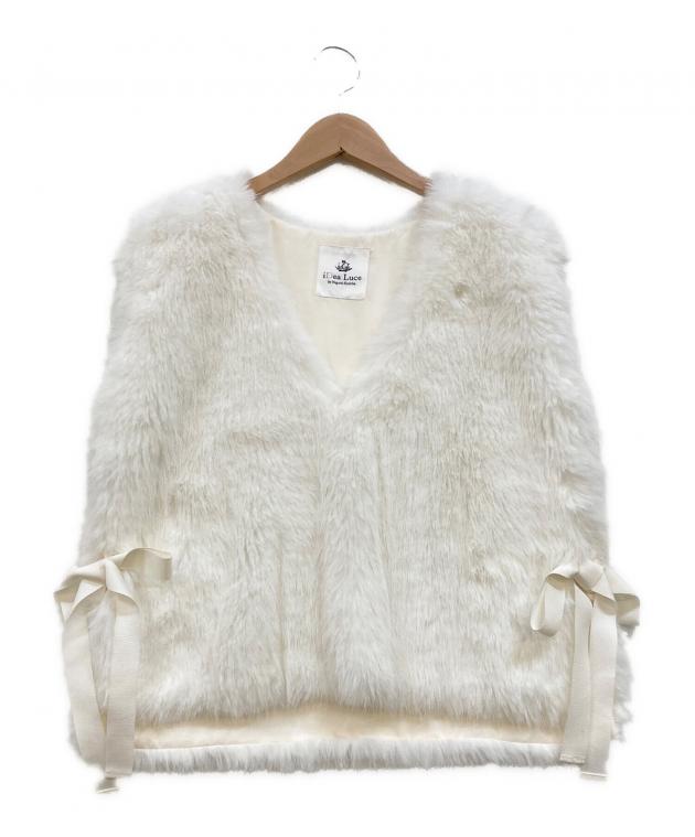 イデアルーチェ エコファーリボンベスト ホワイト iDea Luce 【公式通販】