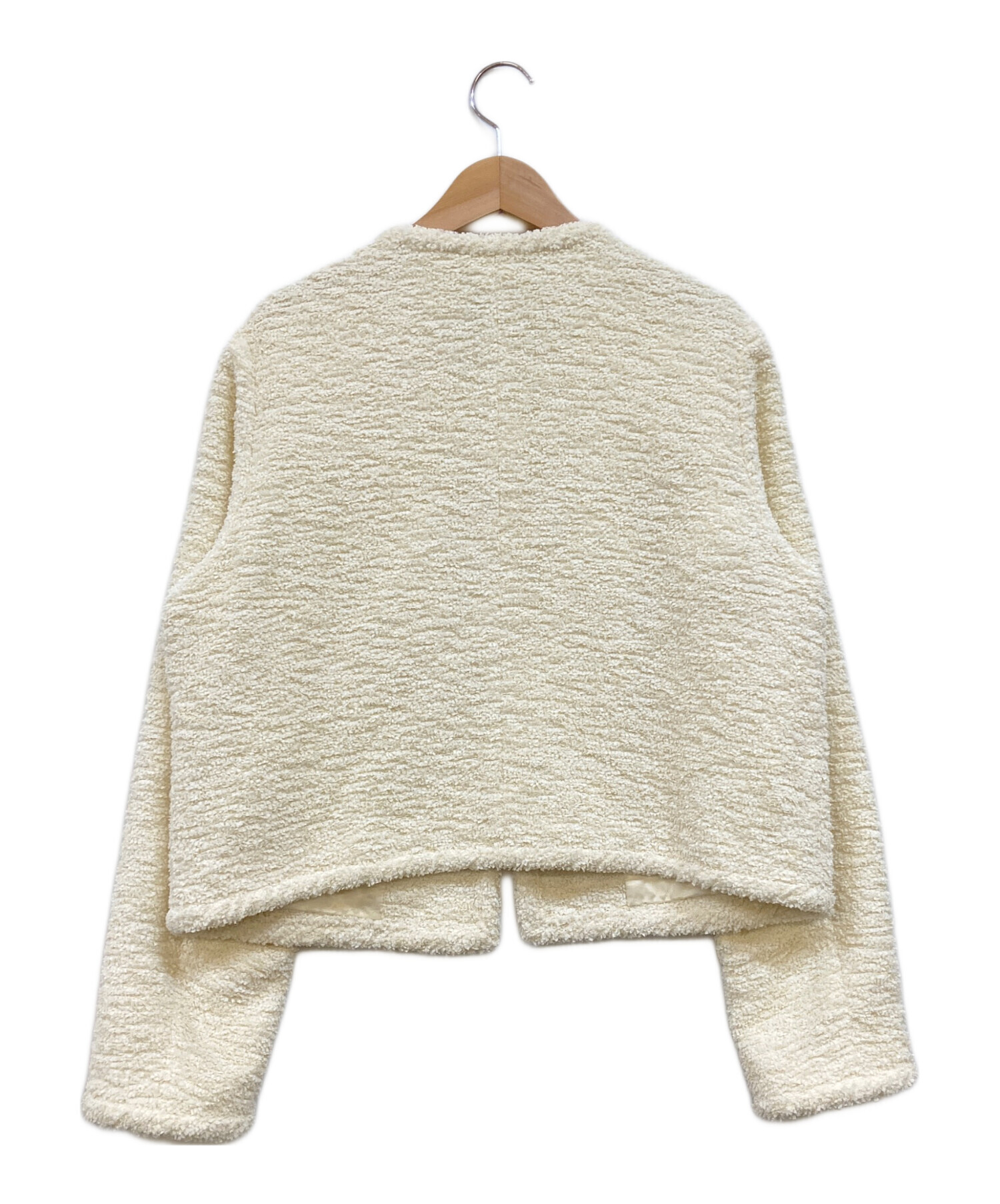 中古・古着通販】Noble (ノーブル) ソフトツイードショートジャケット