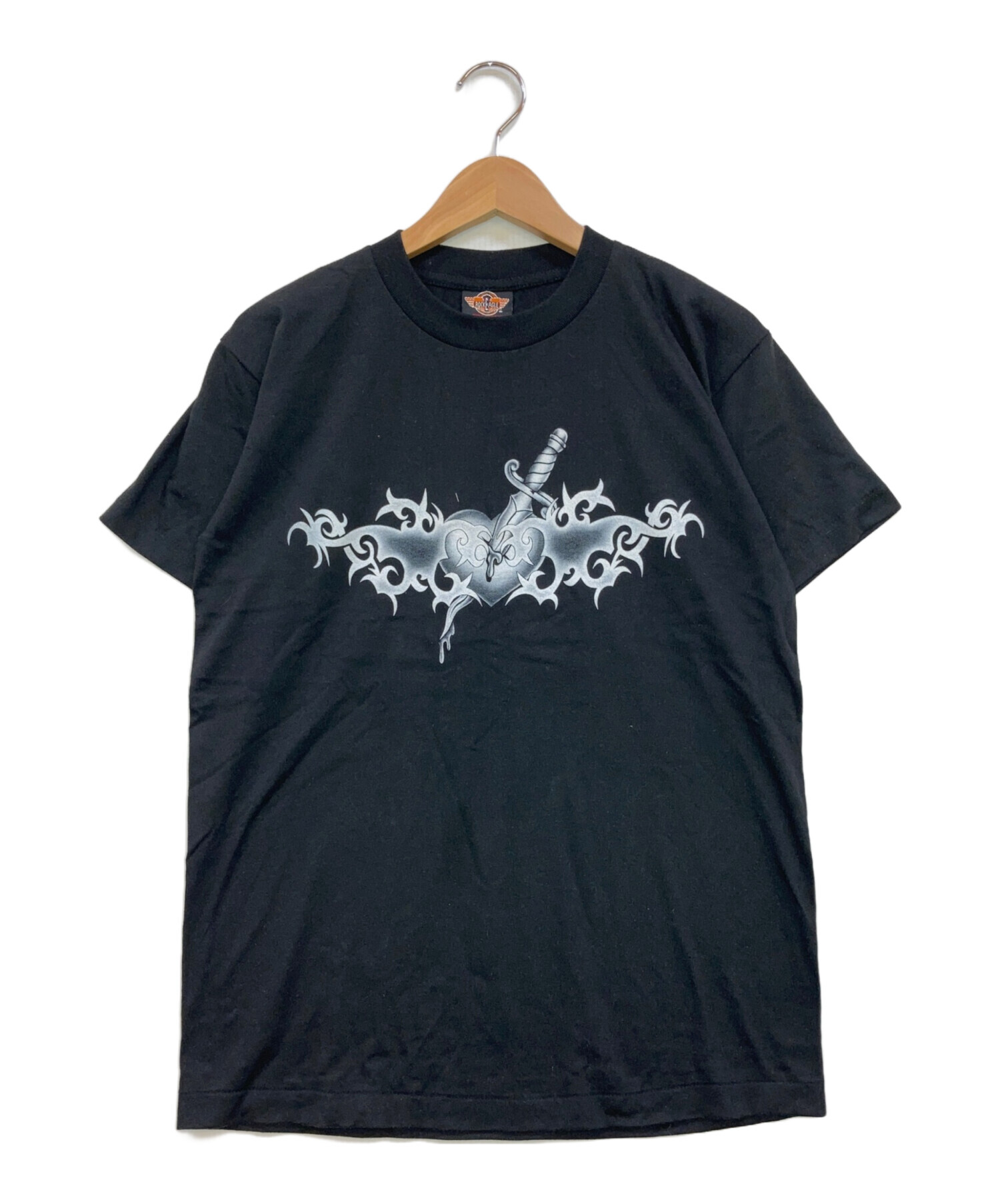 ✨古着】ROCKEAGLE アニマルTシャツ 両面デザイン 黒 M 【公式通販】