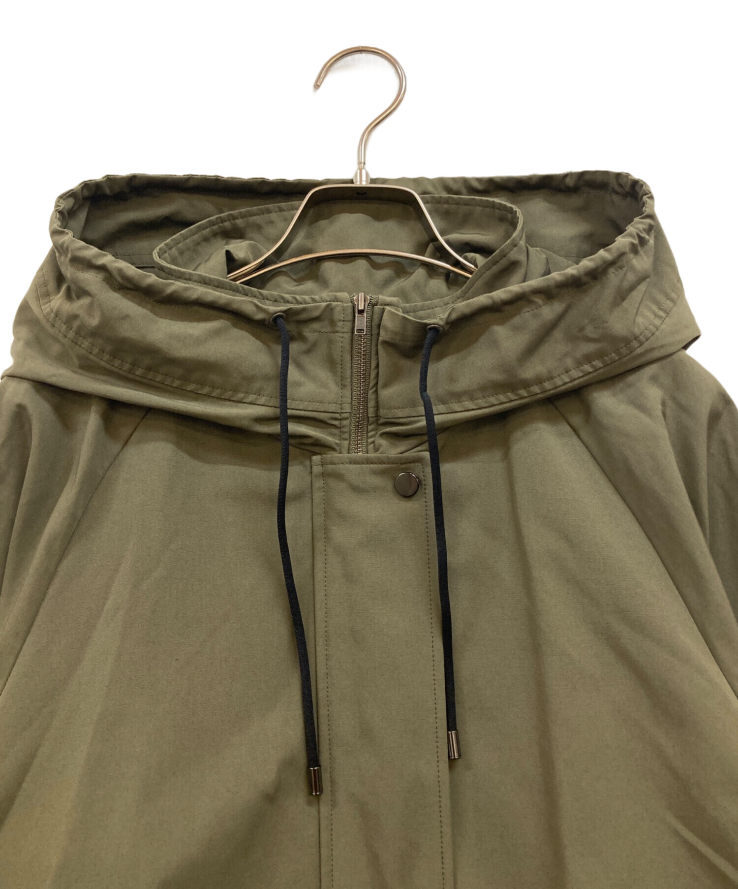 美品 iCB アイシービ Tussah T/C モッズコート カーキ 11 中古・古着通販】icB (アイシービー) Tussah T/C モッズコート