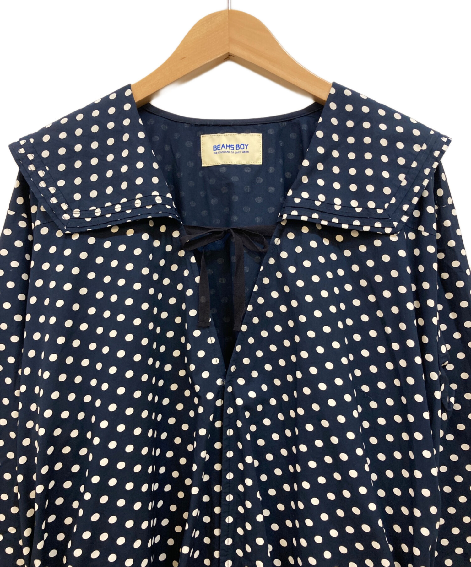 BEAMS BOY ネイビー セーラーカラー チュニック BEAMS - BEAMS BOY ネイビー セーラーカラー チュニックの通販 by