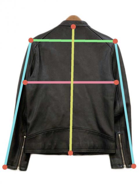 中古・古着通販】HARE (ハレ) シングルレザーライダースジャケット