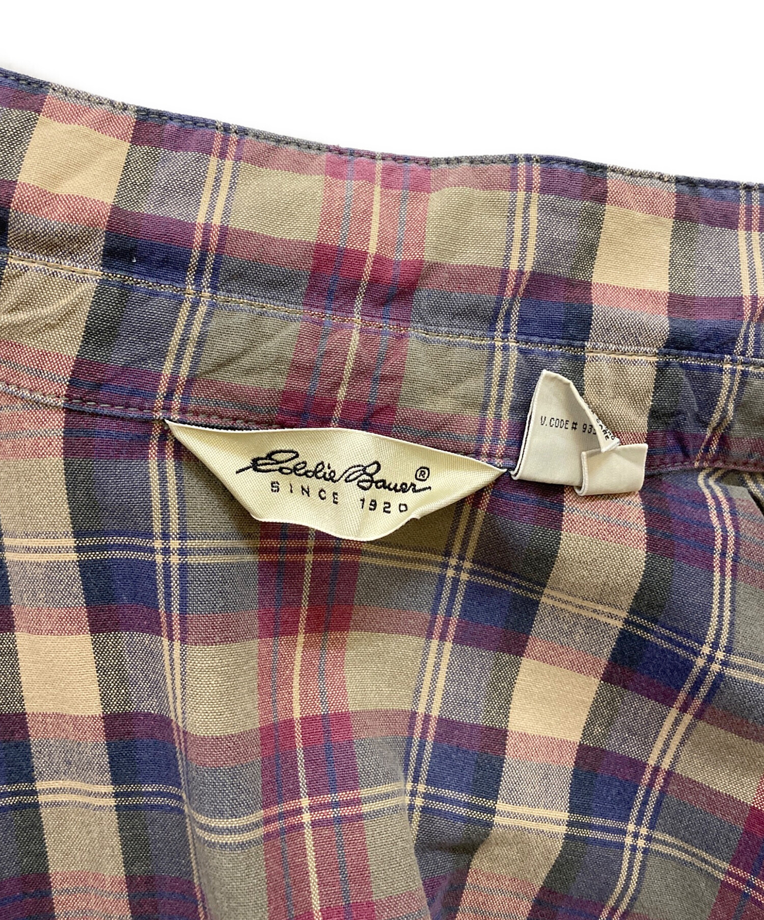 中古・古着通販】Eddie Bauer (エディーバウアー) ブロックチェック