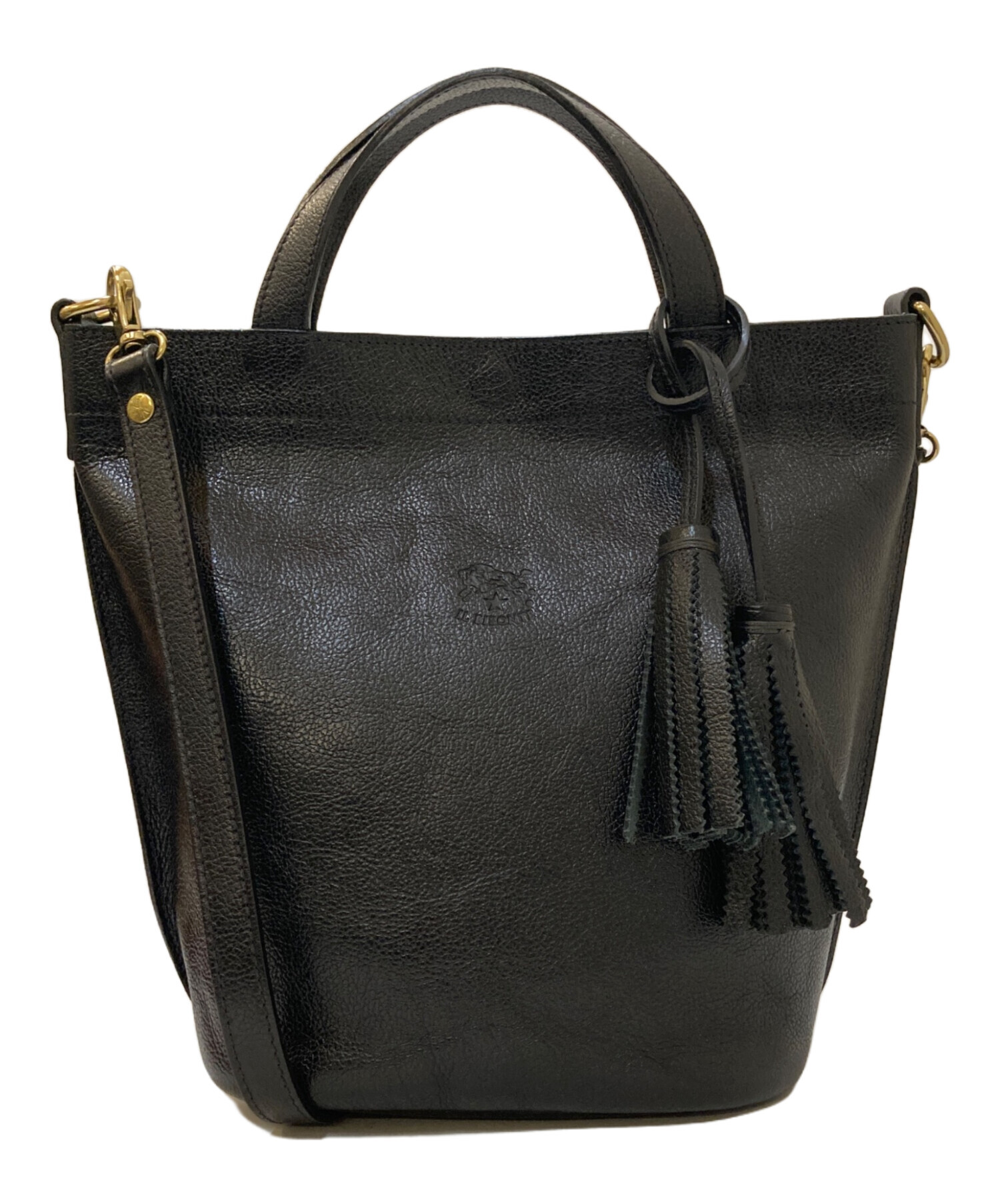 中古・古着通販】IL BISONTE (イル ビゾンテ) 2WAYレザーハンドバッグ 