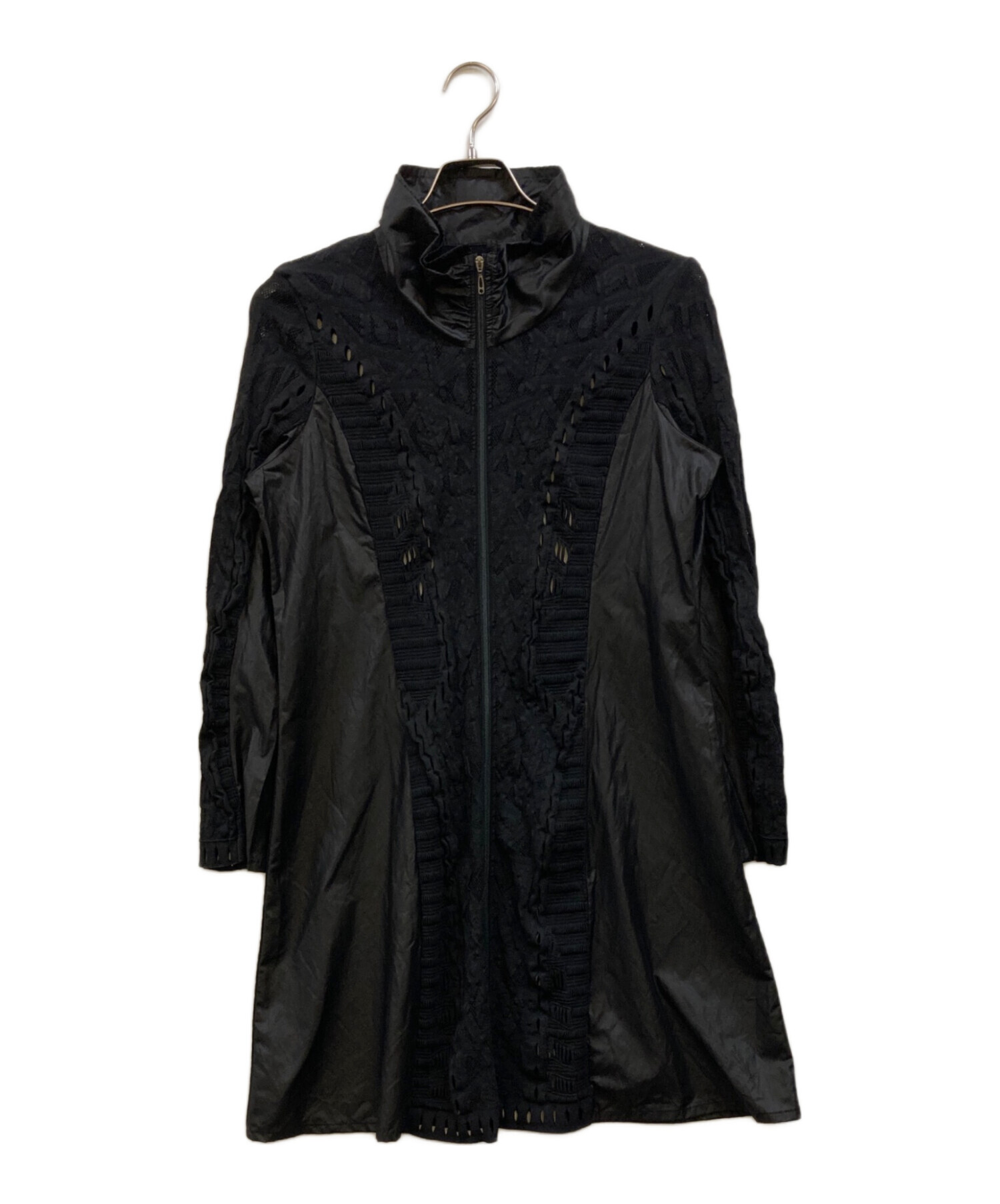 ヒロコビス ヒロココシノ トレンチコート 黒 2way 中綿ライナー 11 ヒロココシノ ヒロコビスコート ヒロコビス ヒロココシノ トレンチ