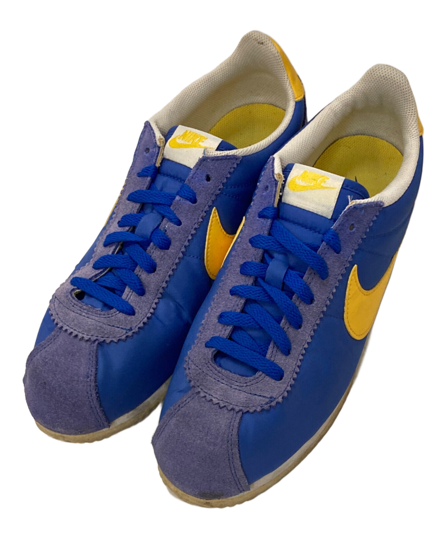中古・古着通販】NIKE (ナイキ) コルテッツスニーカー ブルー×イエロー 