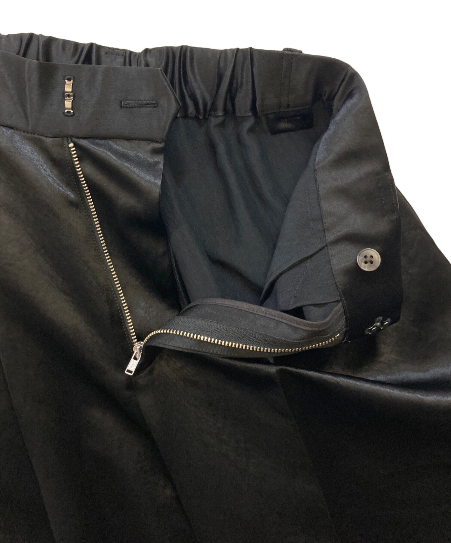 中古・古着通販】Conte (コンテ) アセテート サテン タック ワイド