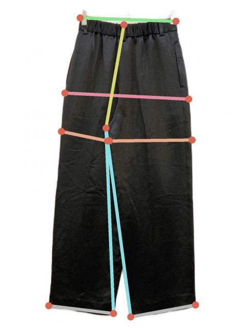 中古・古着通販】Conte (コンテ) アセテート サテン タック ワイド