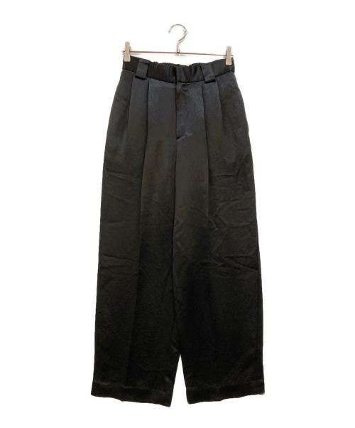 中古・古着通販】Conte (コンテ) アセテート サテン タック ワイド 中古・古着通販】Conte (コンテ) アセテート サテン タック ワイド