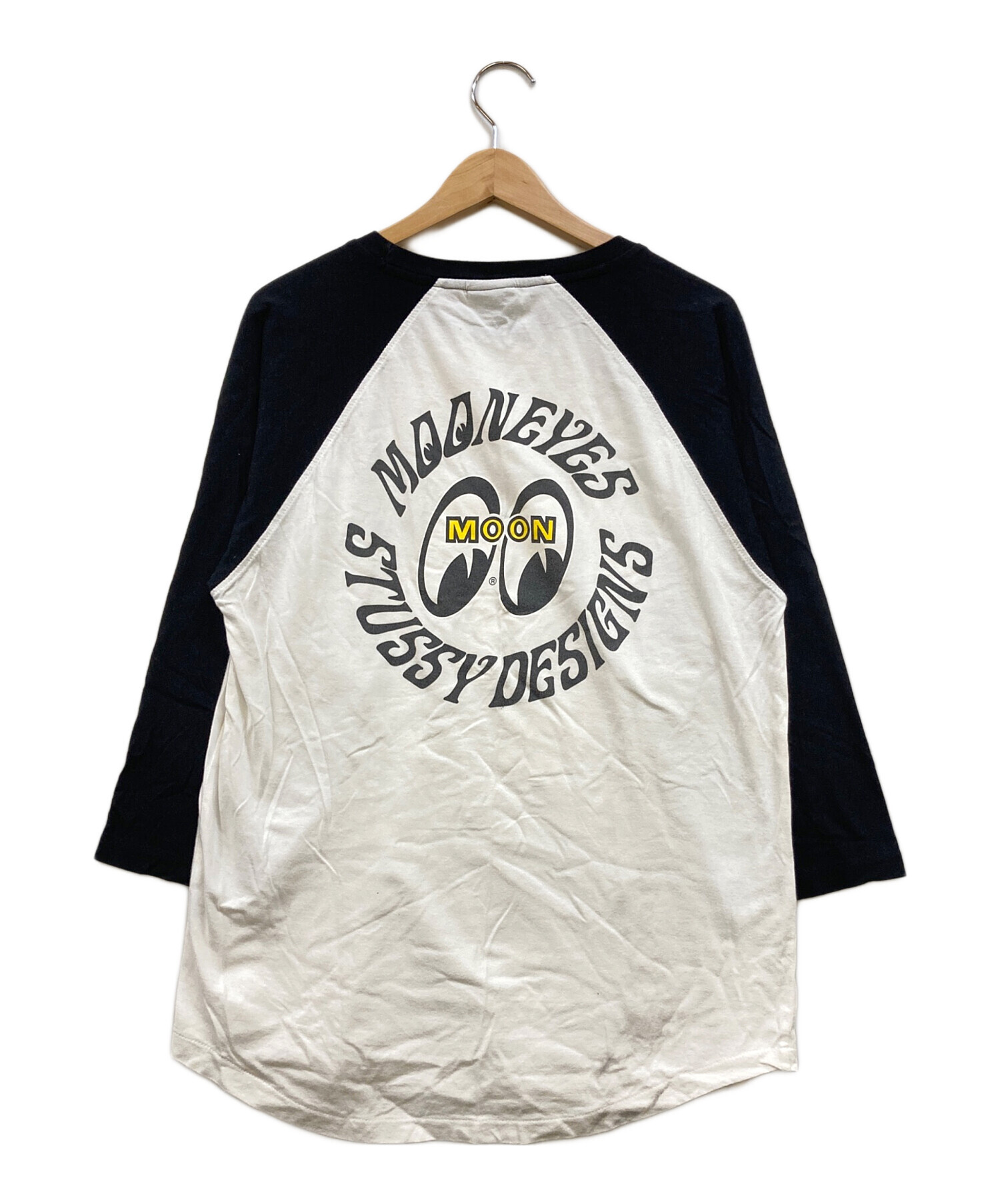 00s stussy】ラグランT グッドプリント 好配色 古着 00s stussy】ラグランT グッドプリント 好配色 古着