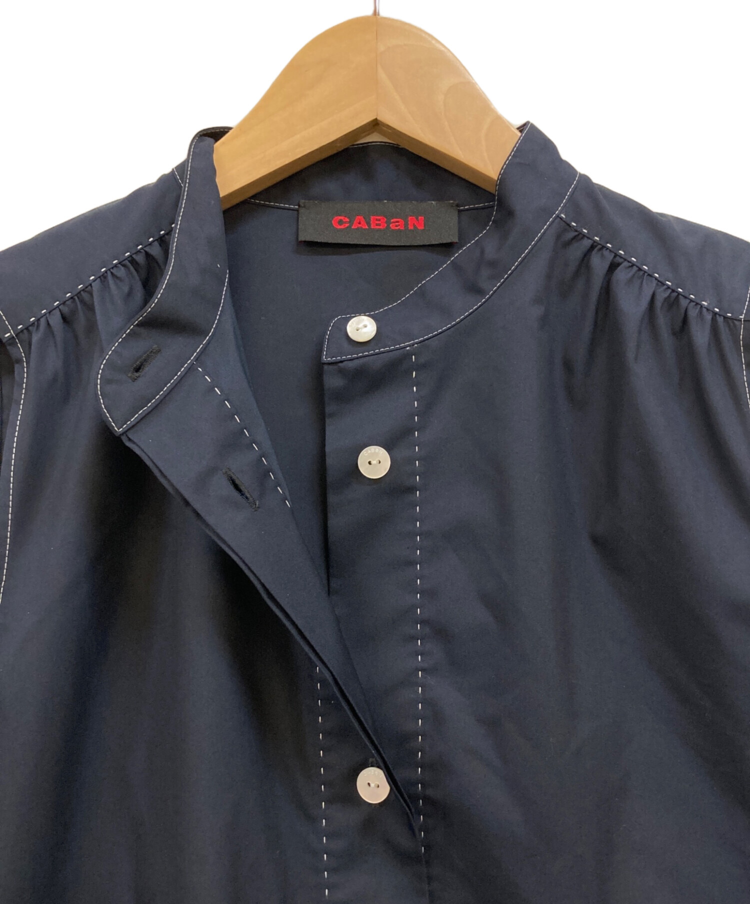 中古・古着通販】CABAN (キャバン) コットンポリエステルツイル シャツ 