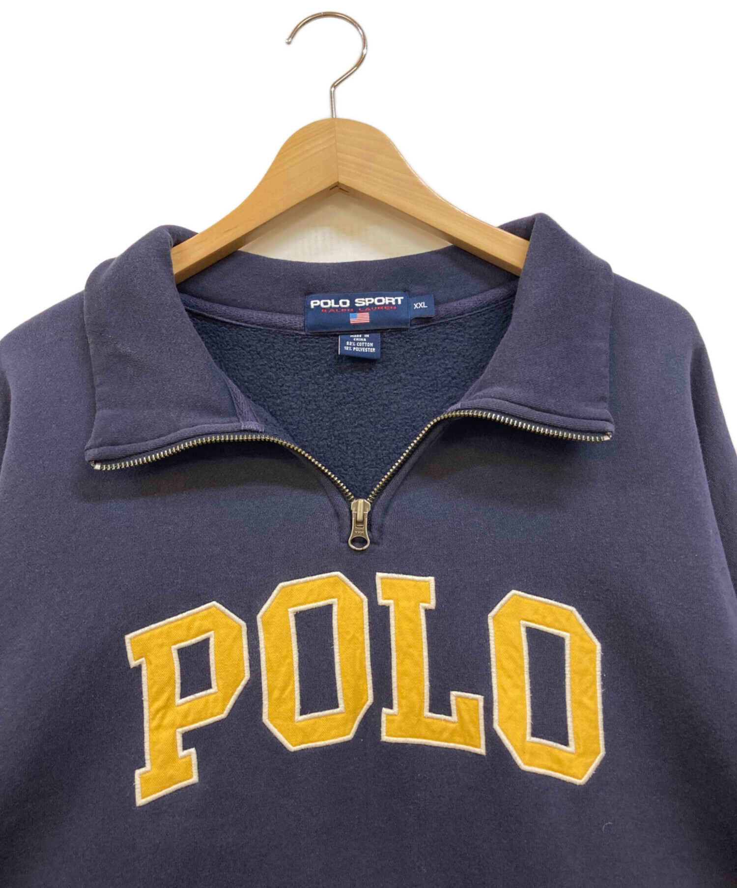 中古・古着通販】POLO SPORT (ポロスポーツ) フロントロゴハーフジップ 