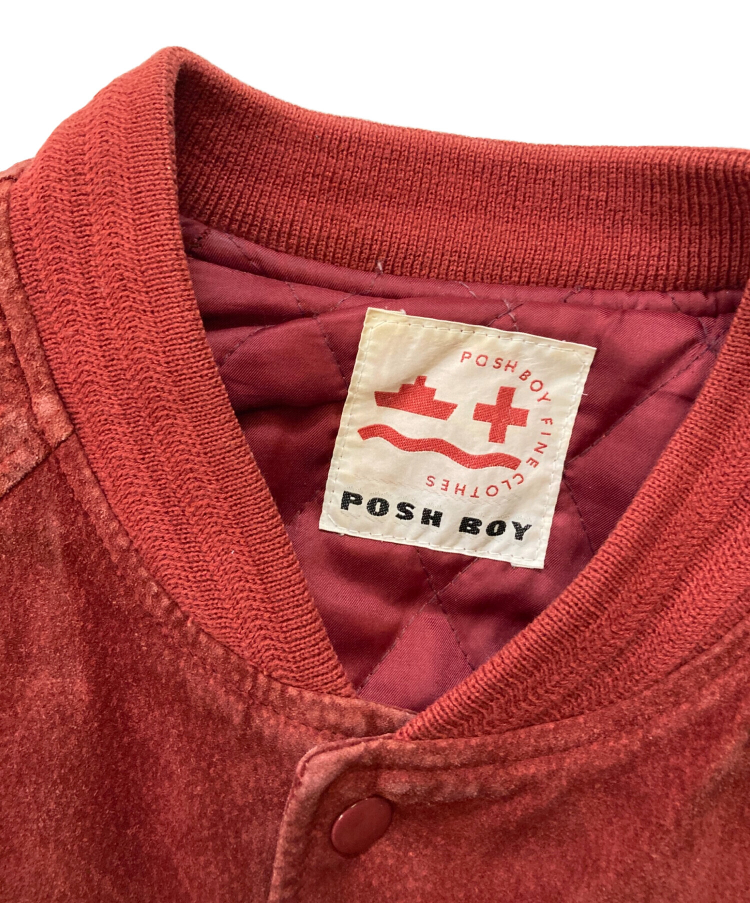 POSHBOY スタジャン Fサイズ 中古・古着通販】POSH BOY (ポッシュボーイ) レザースタジャン