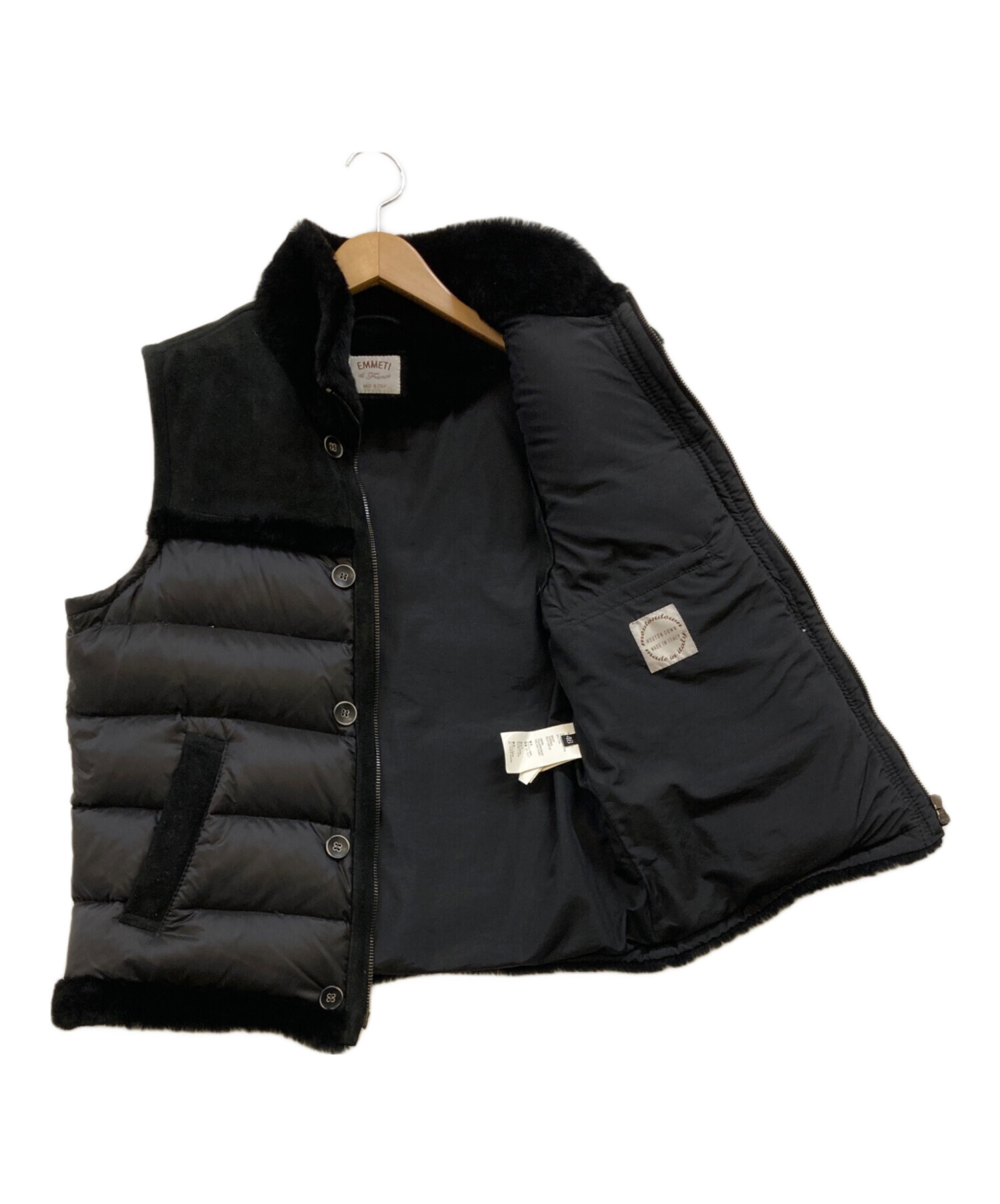 中古・古着通販】EMMETI (エンメティ) ムートン切替ダウンベスト