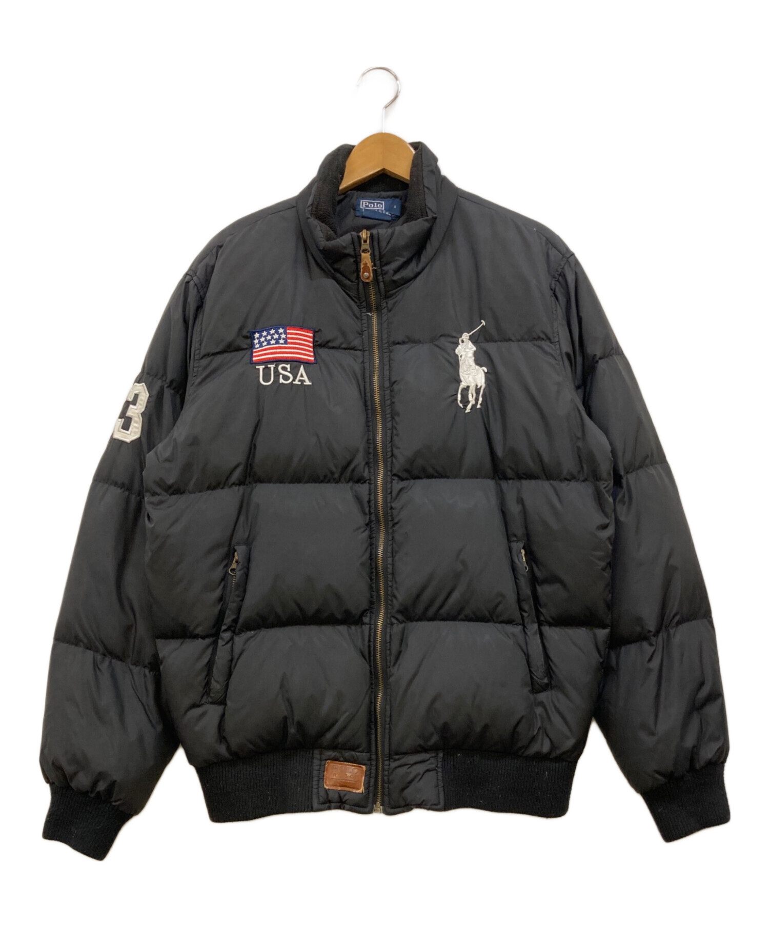 ラルフローレン　中綿ジャケット　コヨーテファー　ブラック 中古・古着通販】POLO RALPH LAUREN (ポロ・ラルフローレン) ダウン