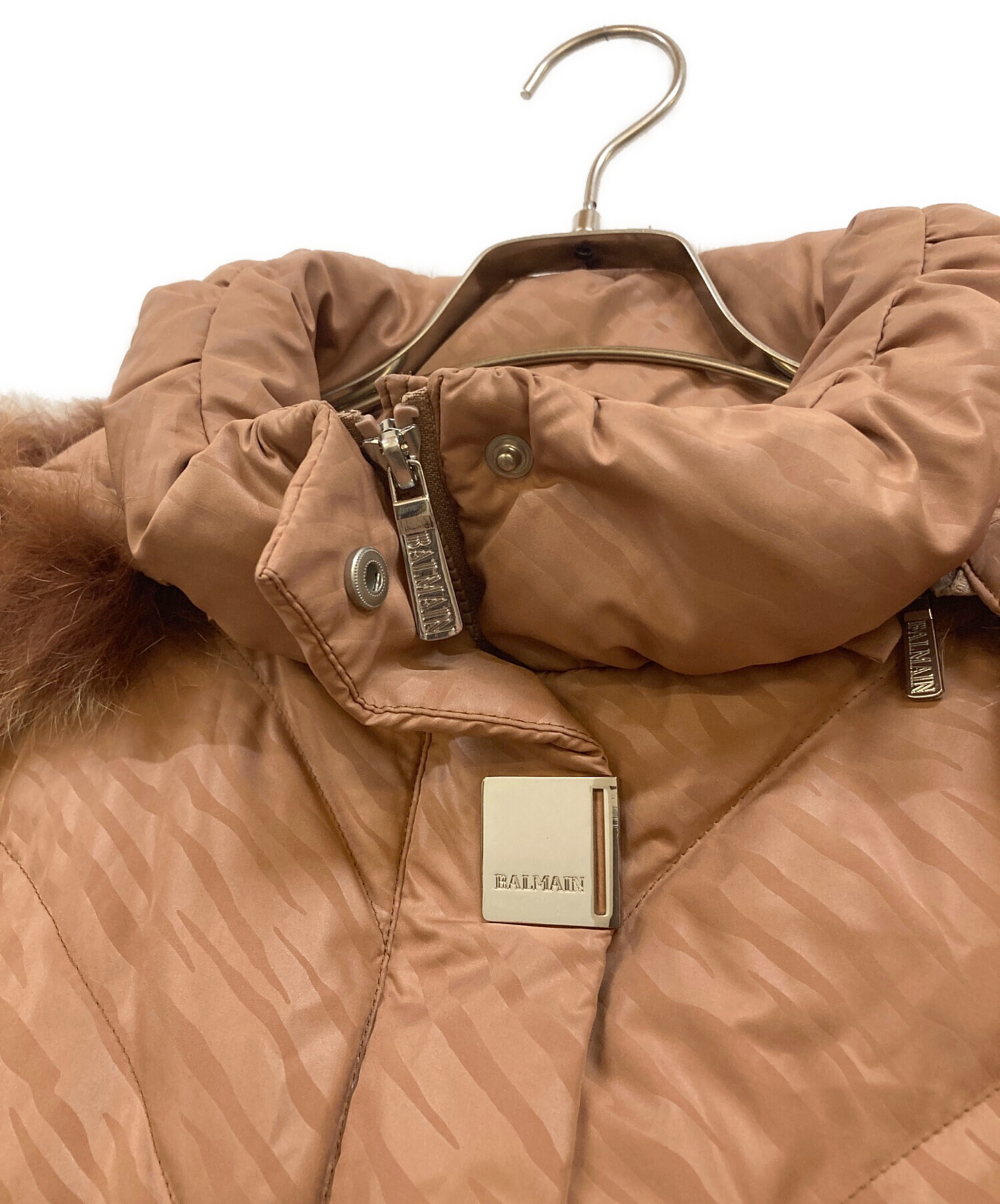 中古・古着通販】BALMAIN (バルマン) ファー付ダウンジャケット