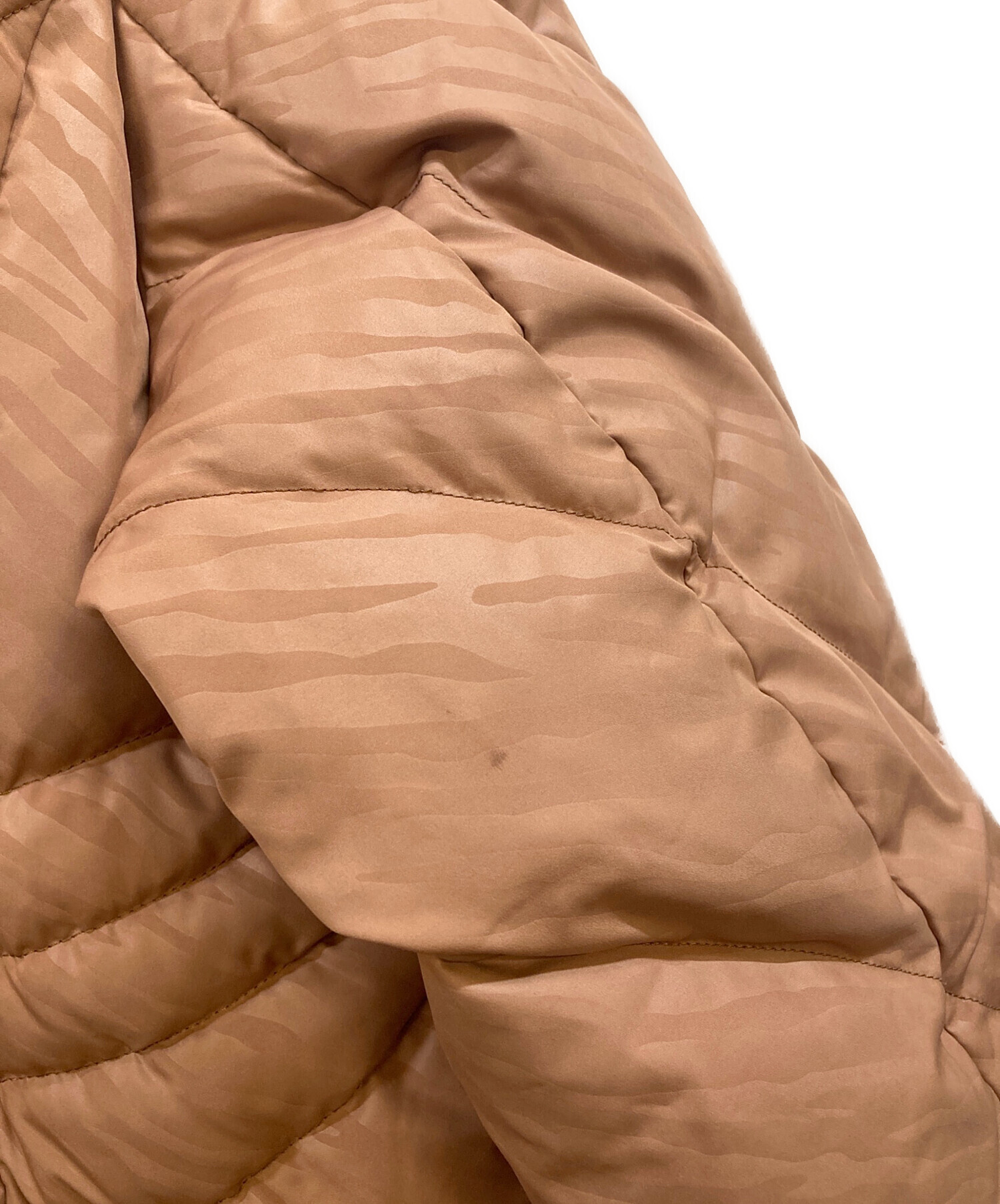 BALMAIN バルマン　ファー付ダウンジャケット　ダウン95% ブラウン　M 中古・古着通販】BALMAIN (バルマン) ファー付ダウンジャケット