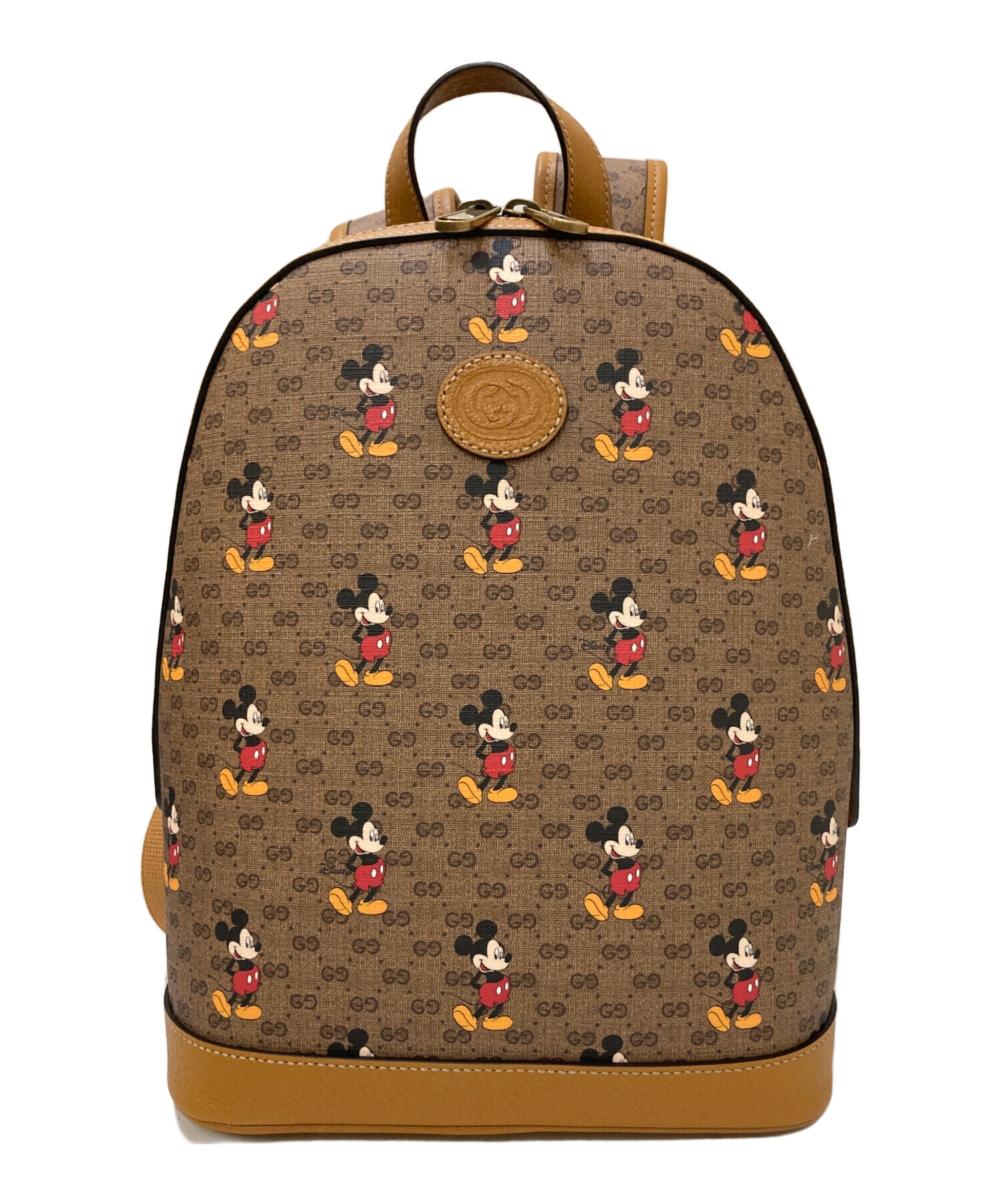 【未使用】　グッチ　ディズニー　ミッキー　GGスプリーム　GG　リュック 中古・古着通販】GUCCI (グッチ) DISNEY (ディズニー) ミニGG